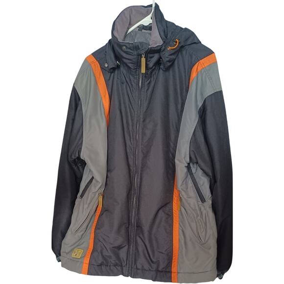 VTG Men's XL Descente North America DNA Ski Snowboard Jacket Gray Full-Zip - Picture 3 of 11